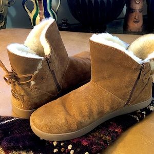 Koolaburra By Ugg Short Boot Back Tie Detail Woman’s Size 8